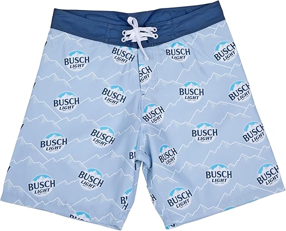 BUSCH Light Logo & Mountain Range All Over Print Board Shorts