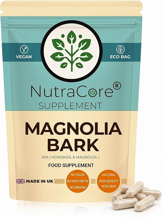 Magnolia Bark 6000mg | Magnolia Bark Extract | 90 Vegan Caps | UK