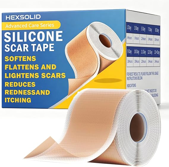 1.6"x 120" 3M Update Silicone Scar Tape Roll Sheets for Scar Care