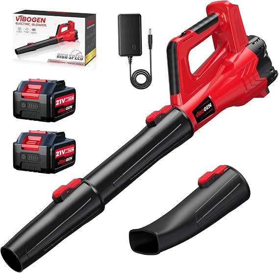 Electric Leaf Blower Cordless with Battery and Charger for Lawn Care Small