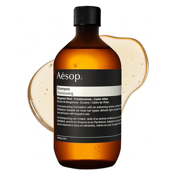 Aesop Shampoo Refill | Soften Hair and Restore Shine - For All Hair Types | Bergamot Rind, Frankincense, Cedar Atlas | 16.9 oz / 500mL