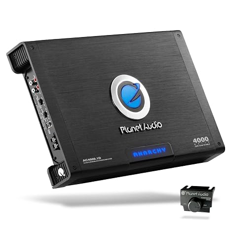Planet Audio AC4000.1D 4,000-Watt Max Power Class D Monoblock Power Amplifier 並行輸入品