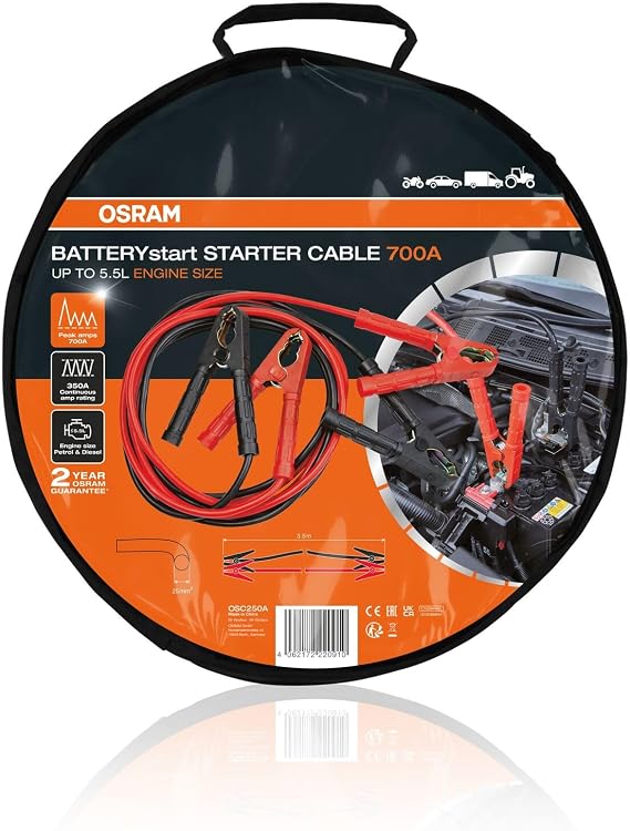 Osram Akü Takviye Kablosu Batterystart Starter Cable 700A Osr OSC250A