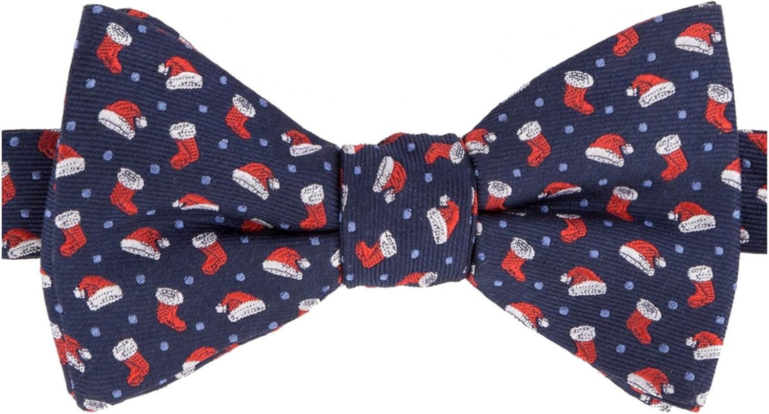 Tommy Hilfiger Men's Hat & Stockings Tied Bow Tie US One Size Color: Blue, navy, Free size