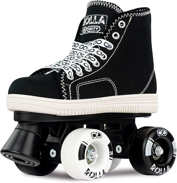 Crazy Skates Rolla Roller Skates for Boys and Girls - Sneaker-Style Kids Quad Skates