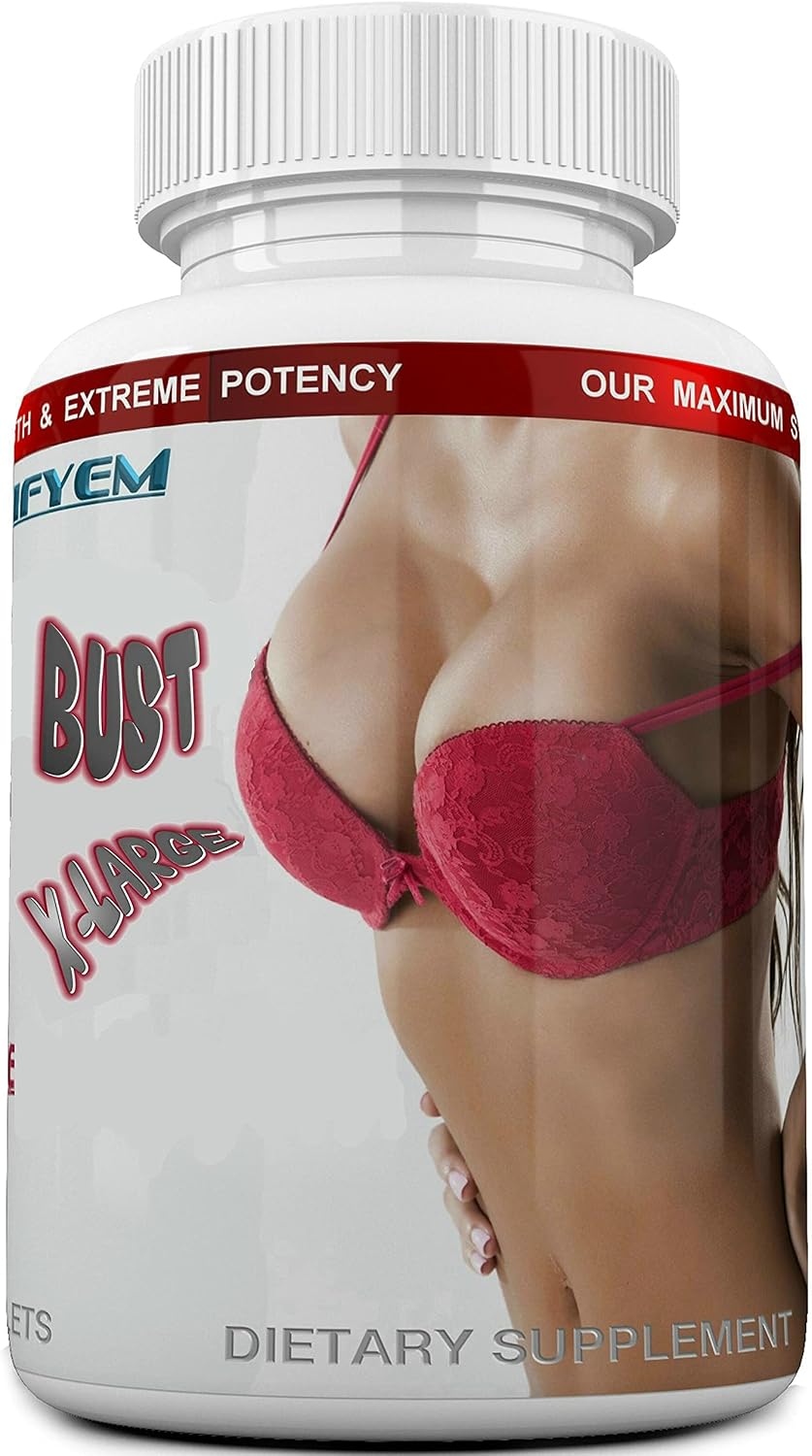 Bust X-Large Breast Enlargement, Breast Enhancer, Bust Enhancement Pills - Enjoy Larger, Fuller, Firmer Breasts. Not a Breast Cream. 1 Month Supply