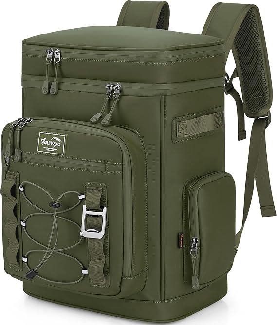 30L Cooler Backpack, Large Insulated Leakproof Picnic Backpack, Waterproof Cool Bag Rucksack for Camping/Hiking/BBQ