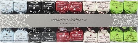 Antica Torroneria Piemontese Tartufi Dolci Mixed Truffle Chocolates 140 g - Finest Exquisite Italian Truffle Chocolates Gluten Free & Delicious Ideal as a Noble Gift Idea