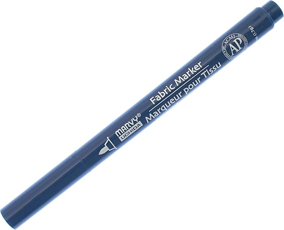 Uchida 522-C-33 Marvy Fine Point Fabric Marker, Navy