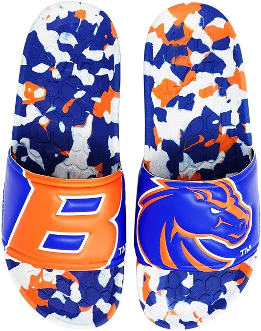 Boise State University BSU Broncos Slydr Sports NCAA Sandals (15 Womens, 13 Mens) - Beach Slides - Pool Slippers