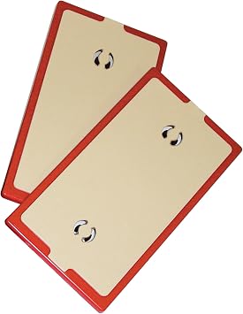 ZipWall 2-Pack Non-Skid Plate, NSP2, Red, Small