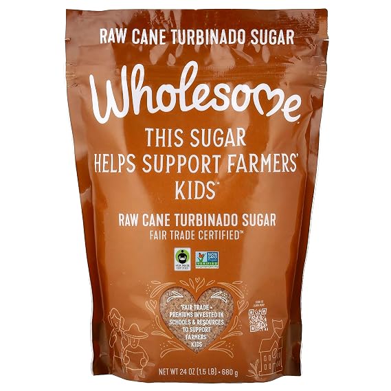Wholesome Sweeteners Raw Fair Trade Certified Sugar Cane, 24 oz