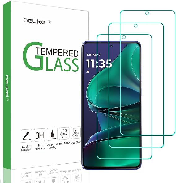 (3 Pack) Designed for Motorola moto g stylus (2025) Screen Protector Tempered Glass,Touch Sensitive, Case Friendly, 9H Hardness