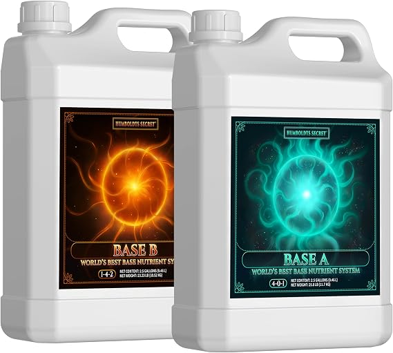 Humboldts Secret Base A & B Liquid Fertilizer, Hydroponic, 2.5 Gallon Set