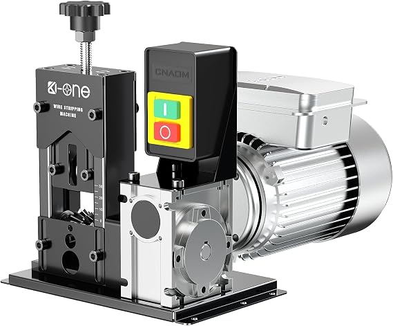180W Automatic Wire Stripper Machine, Electric Wire Stripper For 0.06-1.18"(1.5-30mm), Wire Stripping Tool for Copper Cable Recycling, 80ft/min
