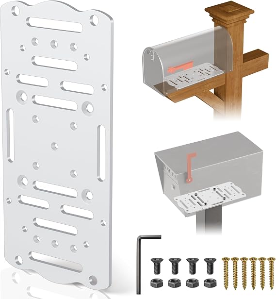 Mailbox Mounting Bracket,Post Mount Mailboxes Board for Wood or Hollow Post