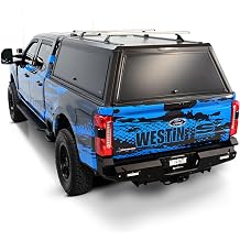Westin 16-14685 EXP Truck Cap with Solid Front Glass fits 2023-2026 F-250 F-350 Crew Cab 6.8' Bed Matte Black