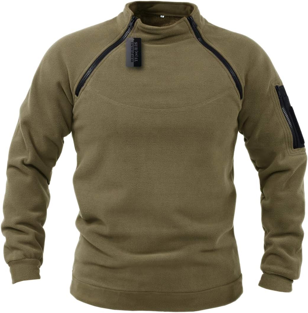 ZAPT Tactical Fleece Jacket Military Polartec Thermal Pro Thick Warm Tech Fleece