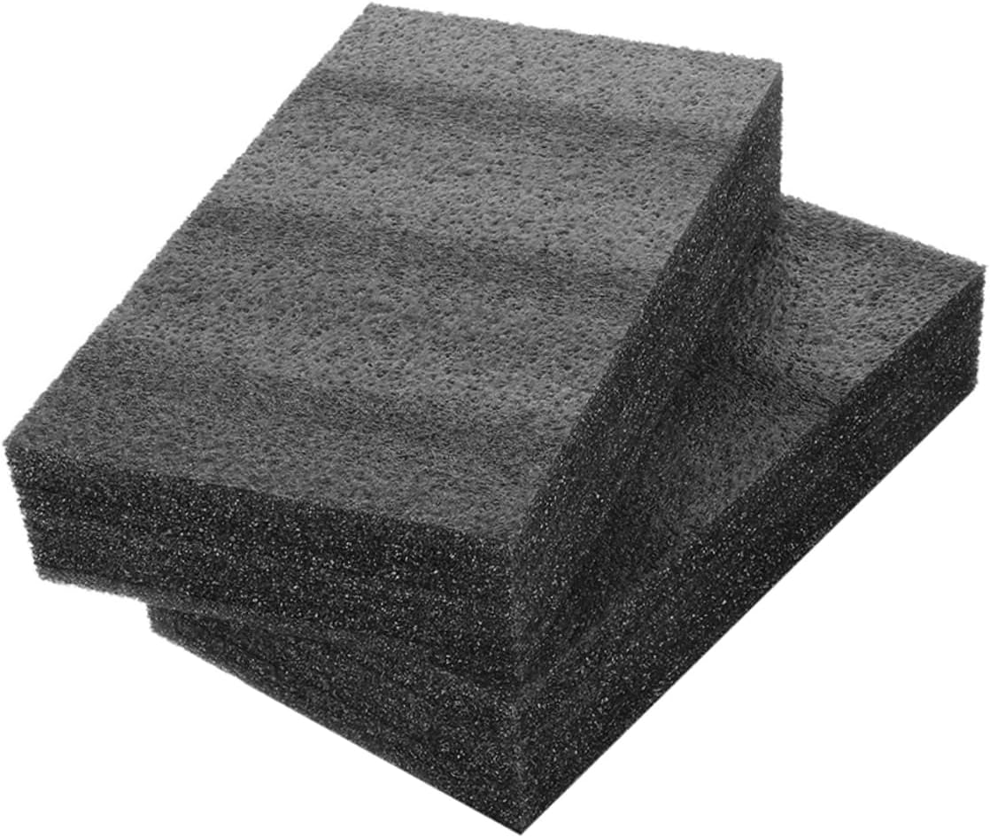 2pcs Black Foam Sheets Cuttable Packing Foam Block for Toolbox Storage Crafts Flexible Water Resistant Reusable Padding for Protection