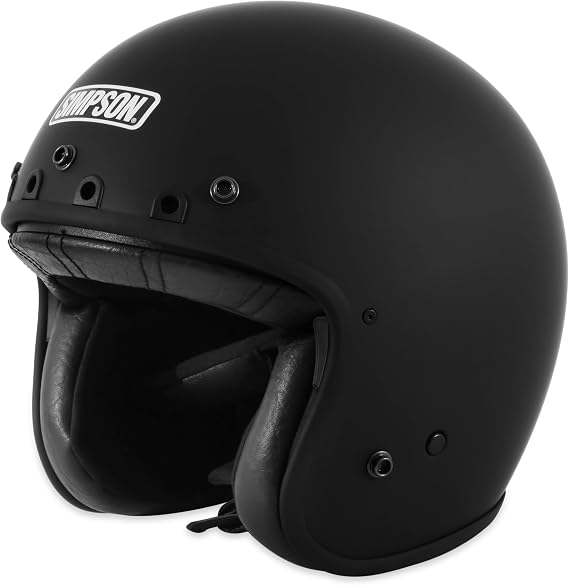 Simpson Motorcycle CHOP3XS Chopper Helmet - Adult XS - Flat Black