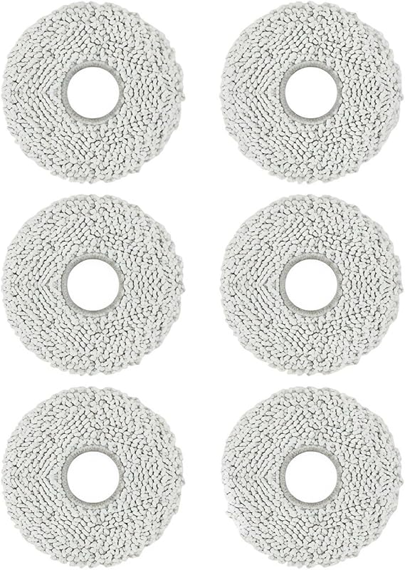 Mop Cloth Replacement, Compatible For ECOVACS T50 PRO OMNI / T50 OMNI | T50 PRO OMNI GEN 2 / T50 OMNI GEN 2 - Robot Vacuum Accessories Spare replacement(6 pcs)