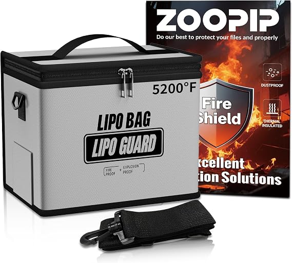 Fireproof Explosionproof Lipo Battery Bag with Shoulder Strap