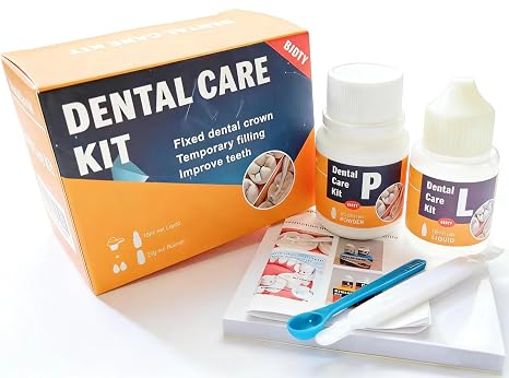Dental Dental Restoration kit Zinc Oxide Eugenol Cement, Temporary Fixed Crown and Bridge, Tooth Repair Set,Care kit,