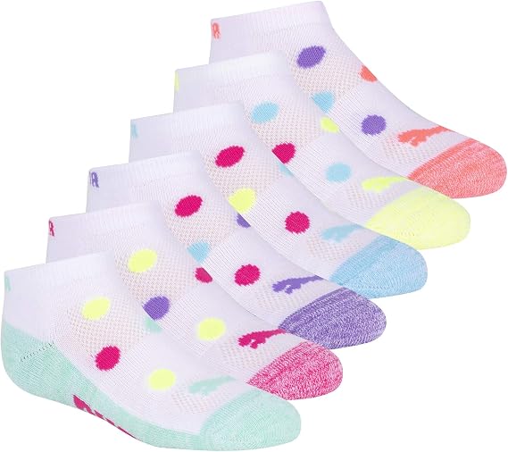 PUMA Boys' 6 Pack Low Cut Socks