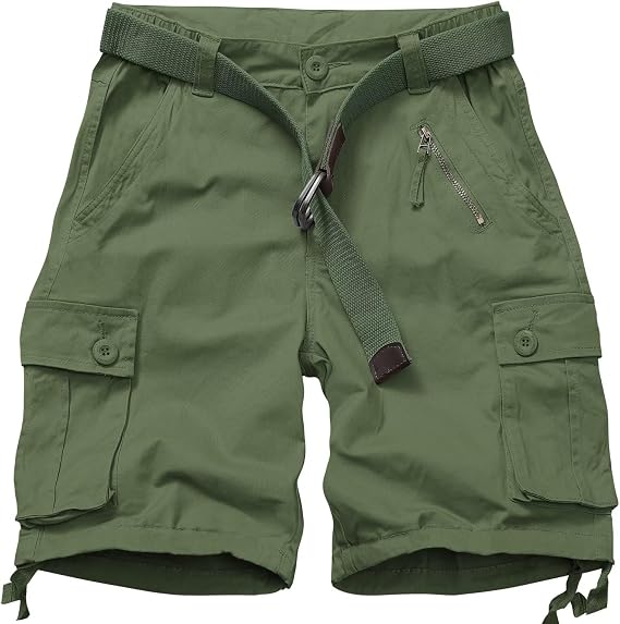 Men's Work Shorts, Cargo Werkshorts, Workwear Hiking Shorts with Utility Multi-Pocket