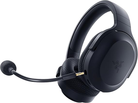 Razer Barracuda X - Kablosuz Çoklu Platform Oyun ve Mobil Kulaklık (SmartSwitch Çift Kablosuz, Ergonomik Tasarım, TriForce 40mm, Kardioid Mikrofon, Kulaklık Üstü Kontroller, 50 saat Pil USB-C) Siyah