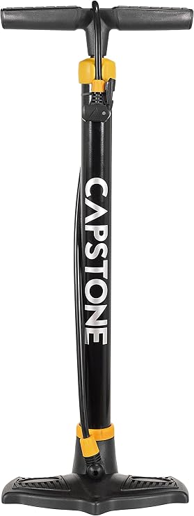 Capstone Steel Floor Pump, Black