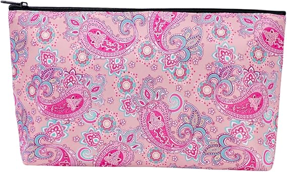 Empty Mahjong Bag,Thickened Pink Printed Soft American Mahjong Tiles Bag (Case Only)