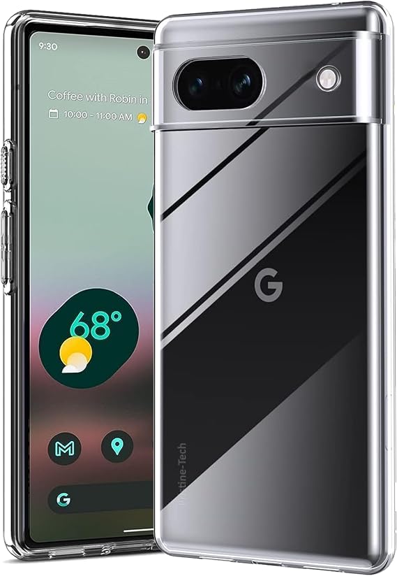 for Google Pixel 6A Case Clear [Anti-Yellowing] Anti-Scratch Transparent Soft Thin [Military Grade Drop Protection] Shockproof Phone Cover - Crystal Clear