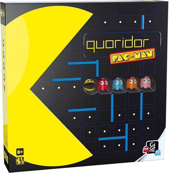 GIGAMIC - QUORIDOR Pacman - The strategy and thinking game - Ideal for the whole family - Ages 8 and above.
