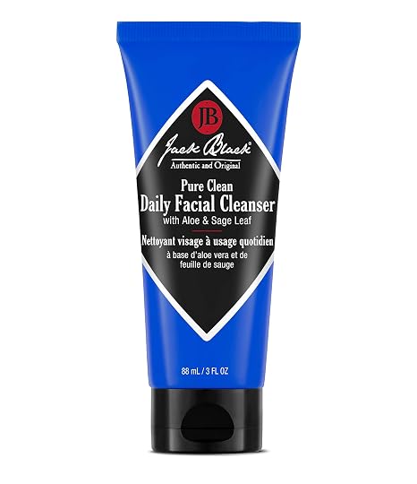 Jack Black Pure Clean Daily Facial Cleanser, Men's Sulfate-Free Face Wash, Hydrating Facial Cleanser & Toner, Removes Dirt & Oil, For All Skin Types