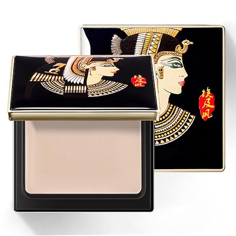 Setting Powder Oil Control and Long-Lasting Compact Make Up Powder for 12-Hour Matte Finish Waterproof and Sweat-Resistant Powder Makeup with Mirror and Powder Puff (#02 Natural)