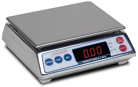 Detecto AP-4K All Purpose Scale, 4 kg Capacity, 6.75" x 5.25"