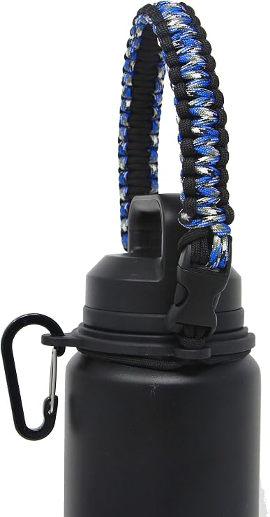 One MissionX Paracord Handle for YETI Rambler 46oz 36oz 26oz 64oz 18oz 12oz Water Bottles, Durable Carrier Strap - Holder