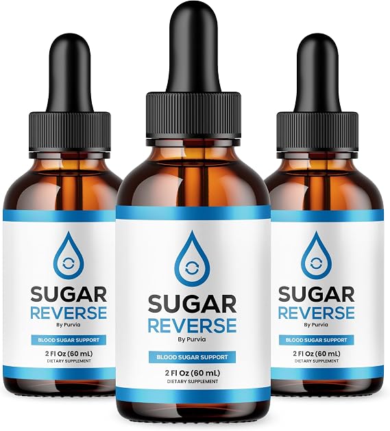 (3 Pack) Sugar Reverse Drops, Sugar Reverse Liquid Drops Supplement Advanced Formula Vitamin Supplement with Chromium, Maximum Strength, SugarReverse Drops Official Formula, Sugar Reverse (3 Bottle)