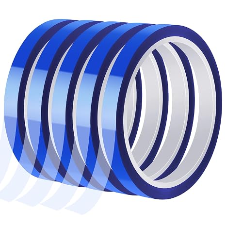 5 Rolls Sublimation Heat Tape, 10mm x 30m, Blue