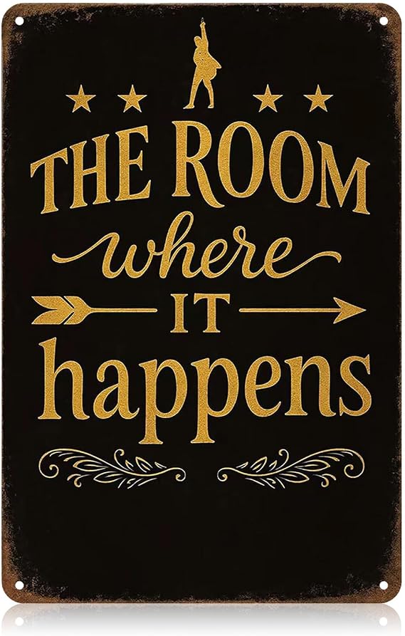Retro Hamilton Musical Metal Sign, Hamilton Merch Aluminum Merchandise, Decorative Hamilton Merch For Home Bars Theaters Studios, Perfect For Hamilton Fans & Music Enthusiasts