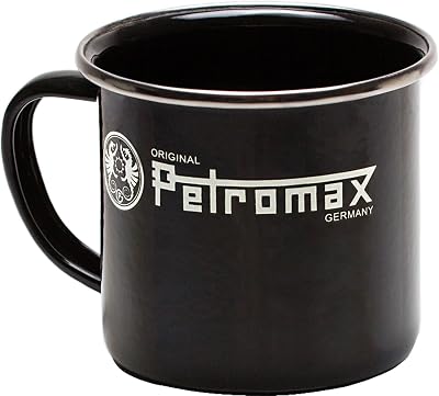 PETROMAX 12678 Enamel Mug, Black