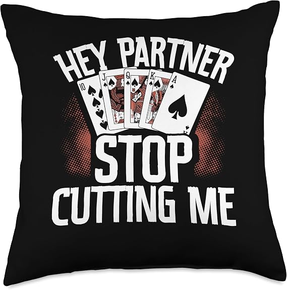 Spades Card Game Set Playing Cards Queen King Spades Throw Pillow