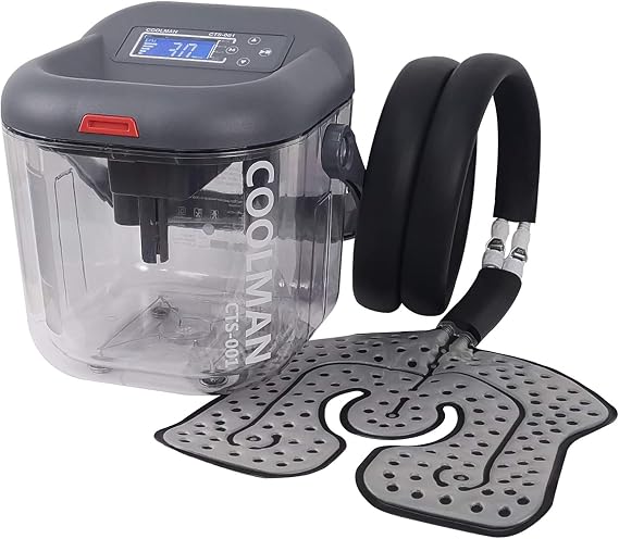 COOLMAN Cold Therapy System Cryotherapy Machine Portable Continuous Ice Pack Flexible Universal Pad for Knee, Shoulder, Ankle, Cervical, Back, Leg and Hip