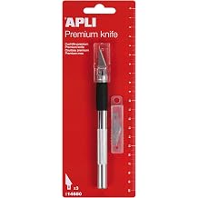APLI 14680 Premium Precision Hobby Knife with 3 Refills