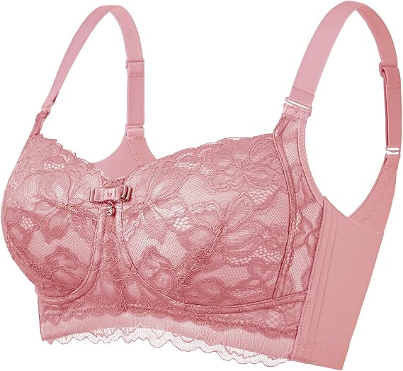 Wireless Lightly Lined Cup Lace Bars for Women No Underwire 5468 | Full Coverage,Minimizer,No Padding, Plus size,Supportive,Comfortable & Breathable,Everyday Bra,For Large Bust