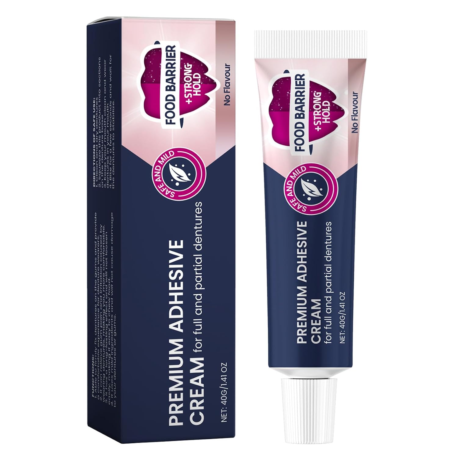 Thermoplastic Denture Adhesive,Extra Strong Hold Up to 4 Days, Comfortable Refit, Long Lasting, Acts as Soft Reliner