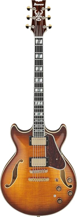 Ibanez AM153FM Artstar Semi-Hollow Electric Guitar, Ebony Fingerboard, Antique Tobacco Burst