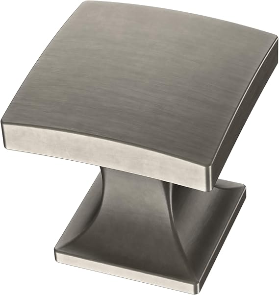 Franklin Brass Lombard (1-Pack) Cabinet Knobs Heirloom Silver Drawer Knobs Kitchen Cabinet Knobs for Dresser Drawers Pulls and Knobs 1" Closet Door Knobs Drawer Knob P41758K-904-C