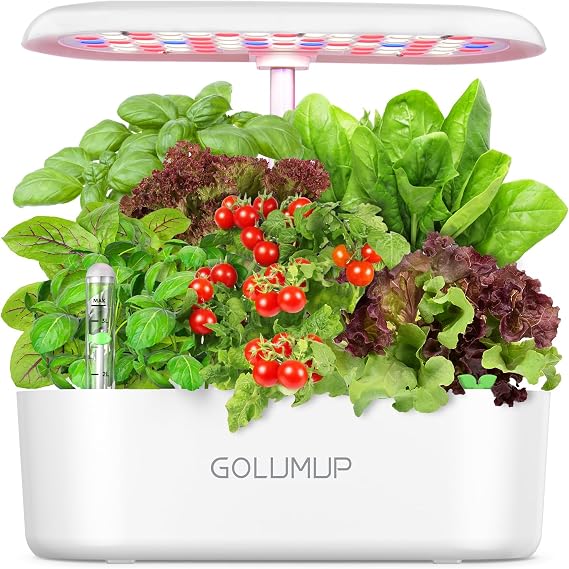 Hydroponics Growing System 12 Pods Hydro Indoor Herb Garden with LED Light, Plants Germination Kit with Auto Timer, Smart Indoor Gardening System Gardening Gifts for Women